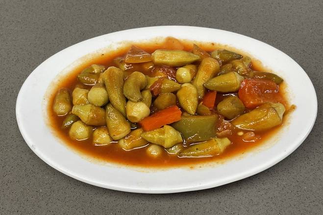 Order Side Sautéed Baby Okra food online from Europe Cafe & Grill store, Tenafly on bringmethat.com