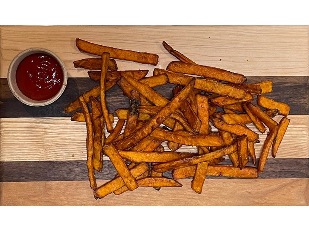 Order Sweet Potato Fries food online from Land of Pizza Inc store, South Boston on bringmethat.com