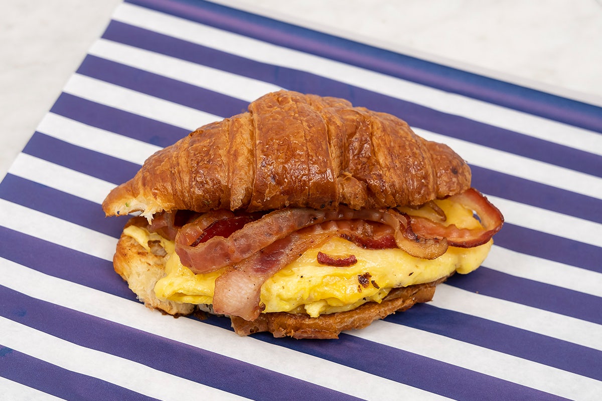 Order Bacon, Egg & Cheese Croissant - QB food online from Bluestone Lane Cafe store, Los Angeles on bringmethat.com