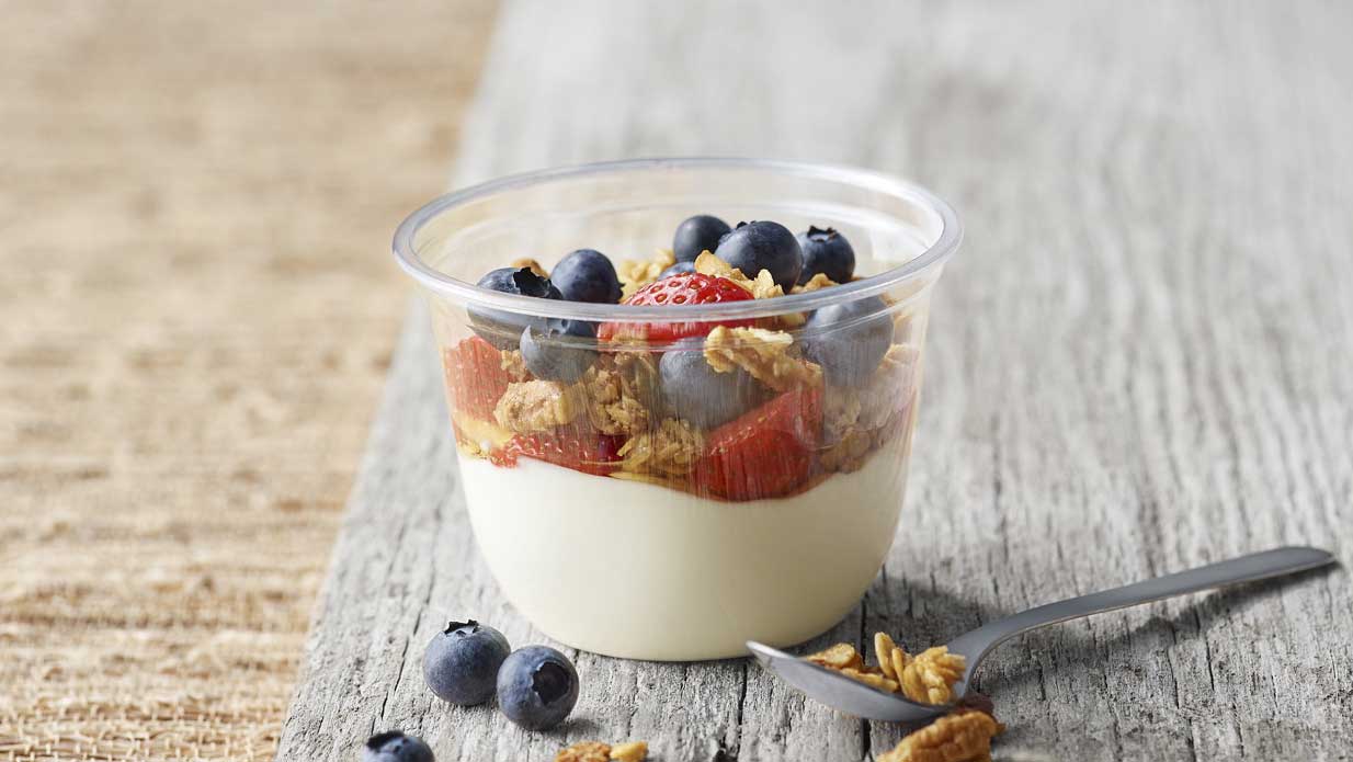 Order Greek Yogurt With Mixed Berries Parfait food online from Panera store, Eden Prairie on bringmethat.com