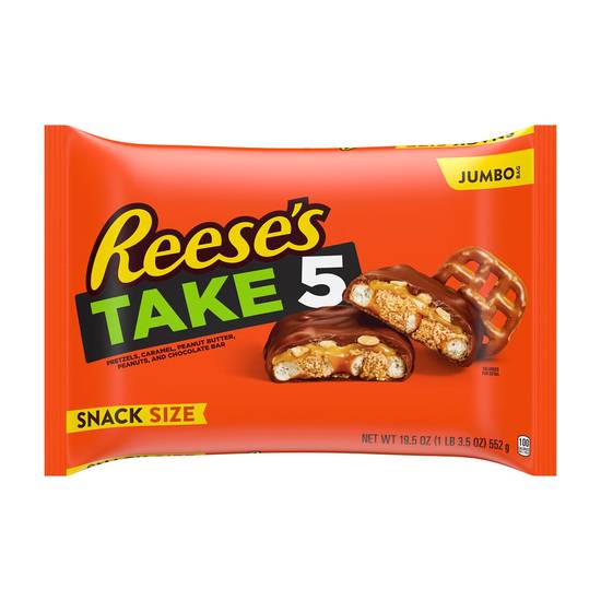 Order REESE'S TAKE 5 Snack Size Candy Bars, 19.5 OZ food online from Cvs store, CONCORD on bringmethat.com