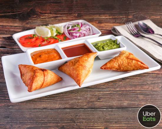 Order Samosa (3 pcs) food online from VDesi Restaurant & Lounge store, Chino Hills on bringmethat.com