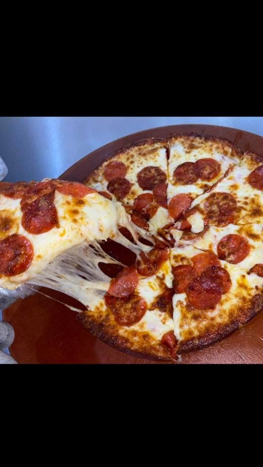 Order Deep Dish Cheese Pizza - Medium 12'' (8 Cuts) food online from Grandslam Pizza store, Plum on bringmethat.com