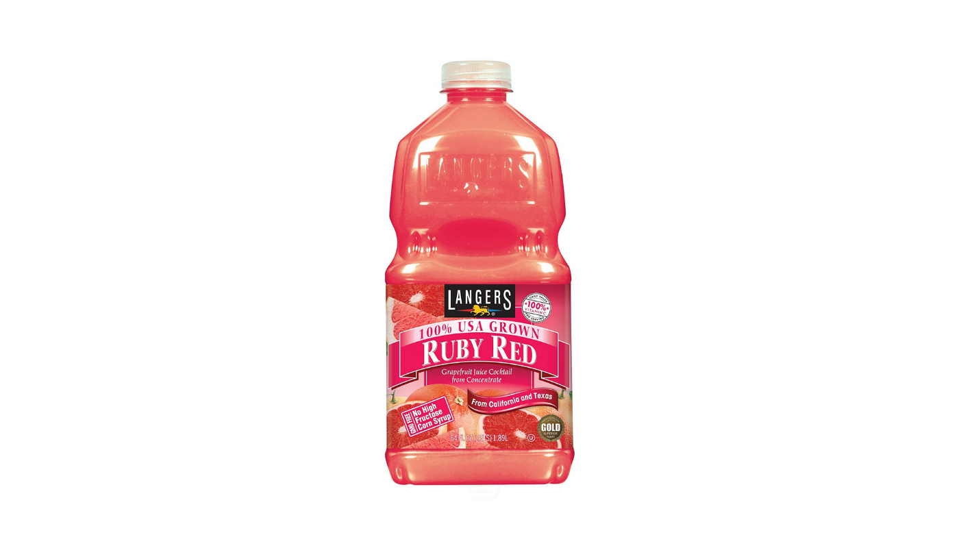 Order Langers Ruby Red Grapefruit Juice 15.2 oz Bottle food online from Circus Liquor store, Los Angeles on bringmethat.com