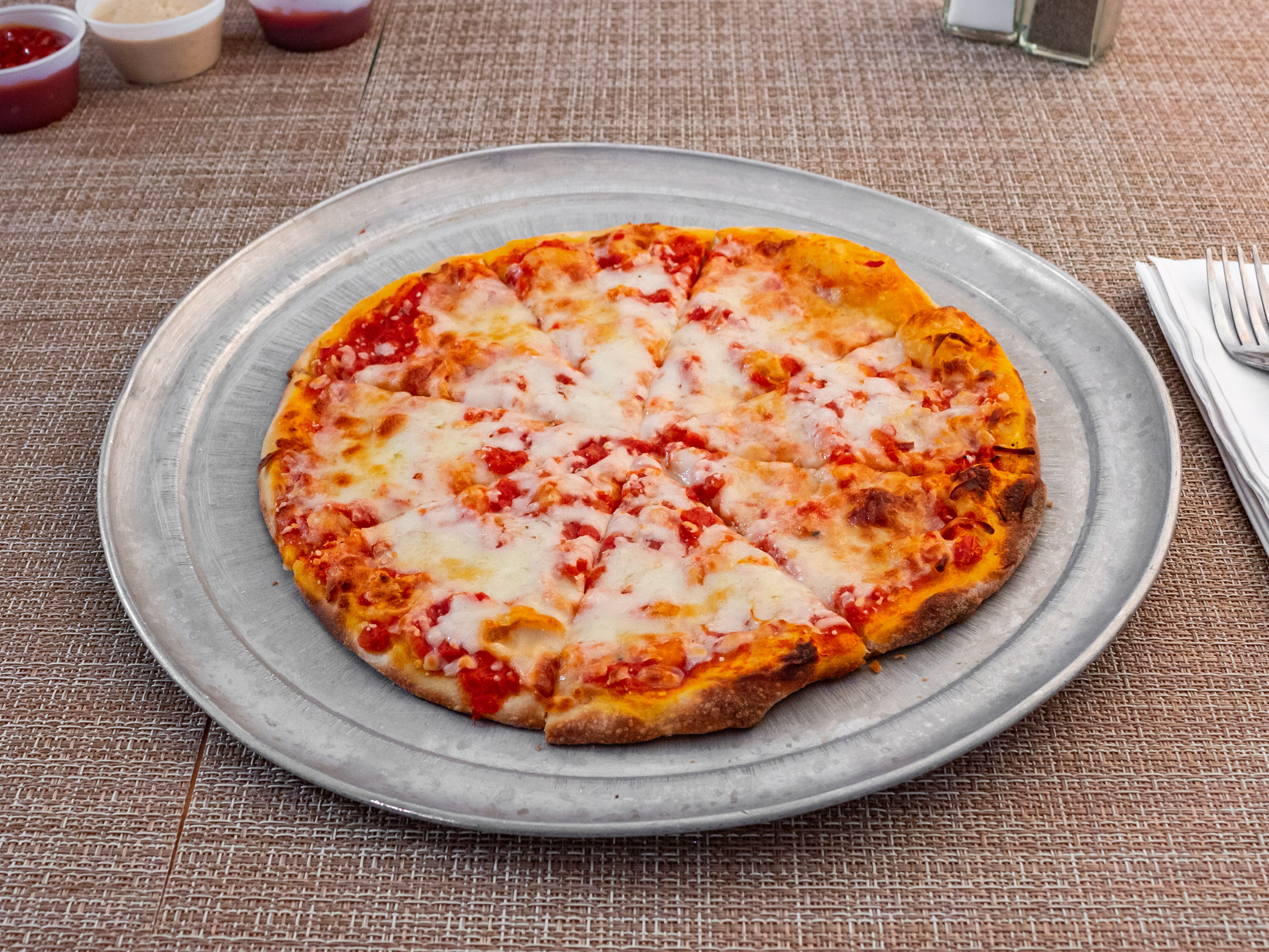 Order Cheese Pizza food online from Jj Pub & Grill store, Fair Lawn on bringmethat.com