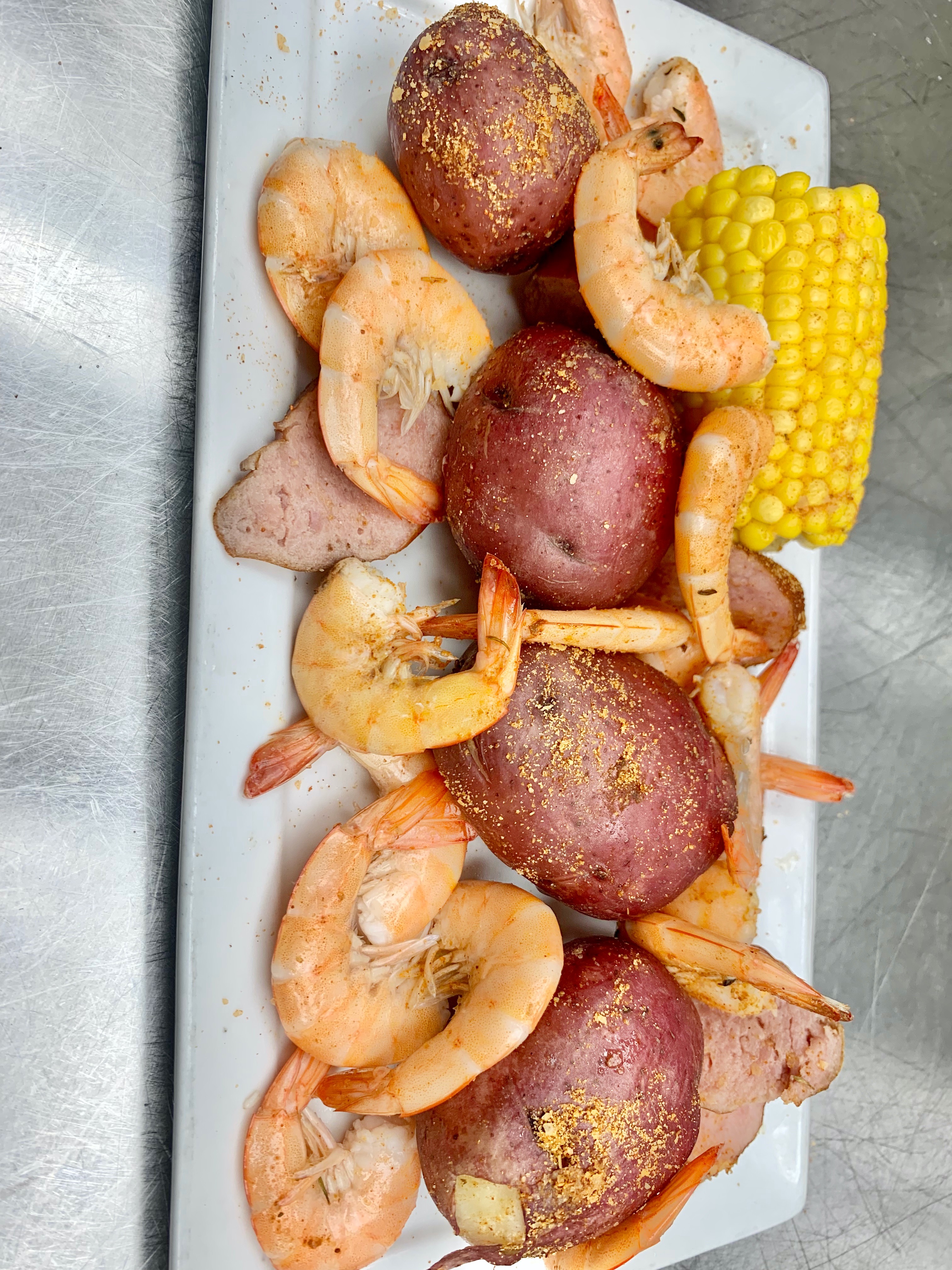 Order Lunch Low Country Boil food online from The Tin Fin store, Rincon on bringmethat.com