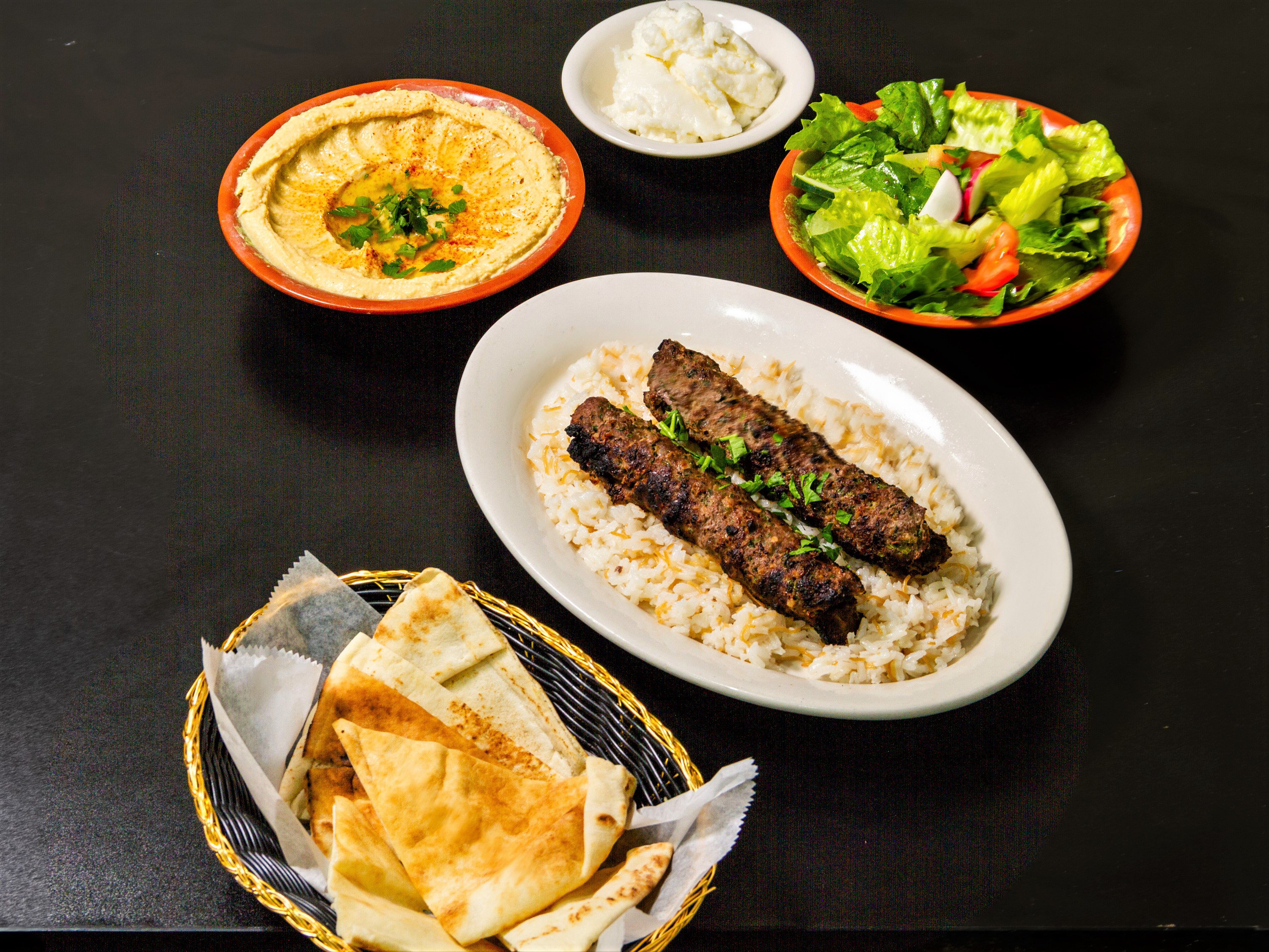 Order Beef Kabob food online from Byblos Mediterranean Cafe store, Syracuse on bringmethat.com