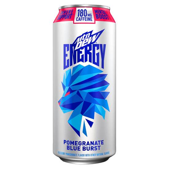Order Mtn Dew Energy Pomegranate Blue Burst 16oz food online from Casey's store, Lawrence on bringmethat.com