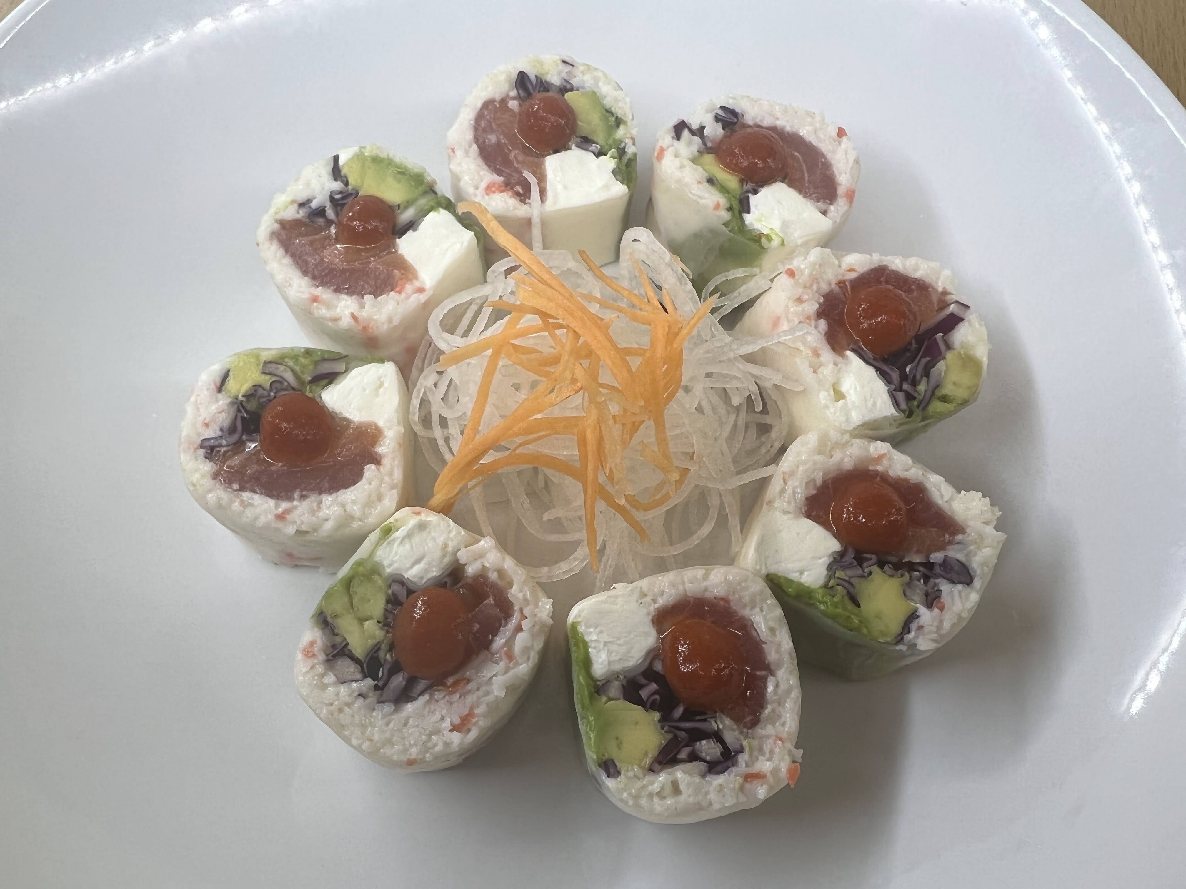 Order Caribbean Roll food online from Sushi Box store, Wylie on bringmethat.com