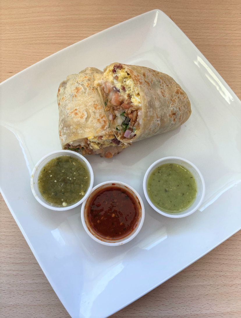 Order Bacon and Egg Burrito food online from Taco Express store, Los Angeles on bringmethat.com