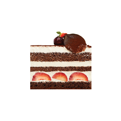 Order 6. Chocolate Slice Cake food online from Tous Les Jours store, Burlingame on bringmethat.com
