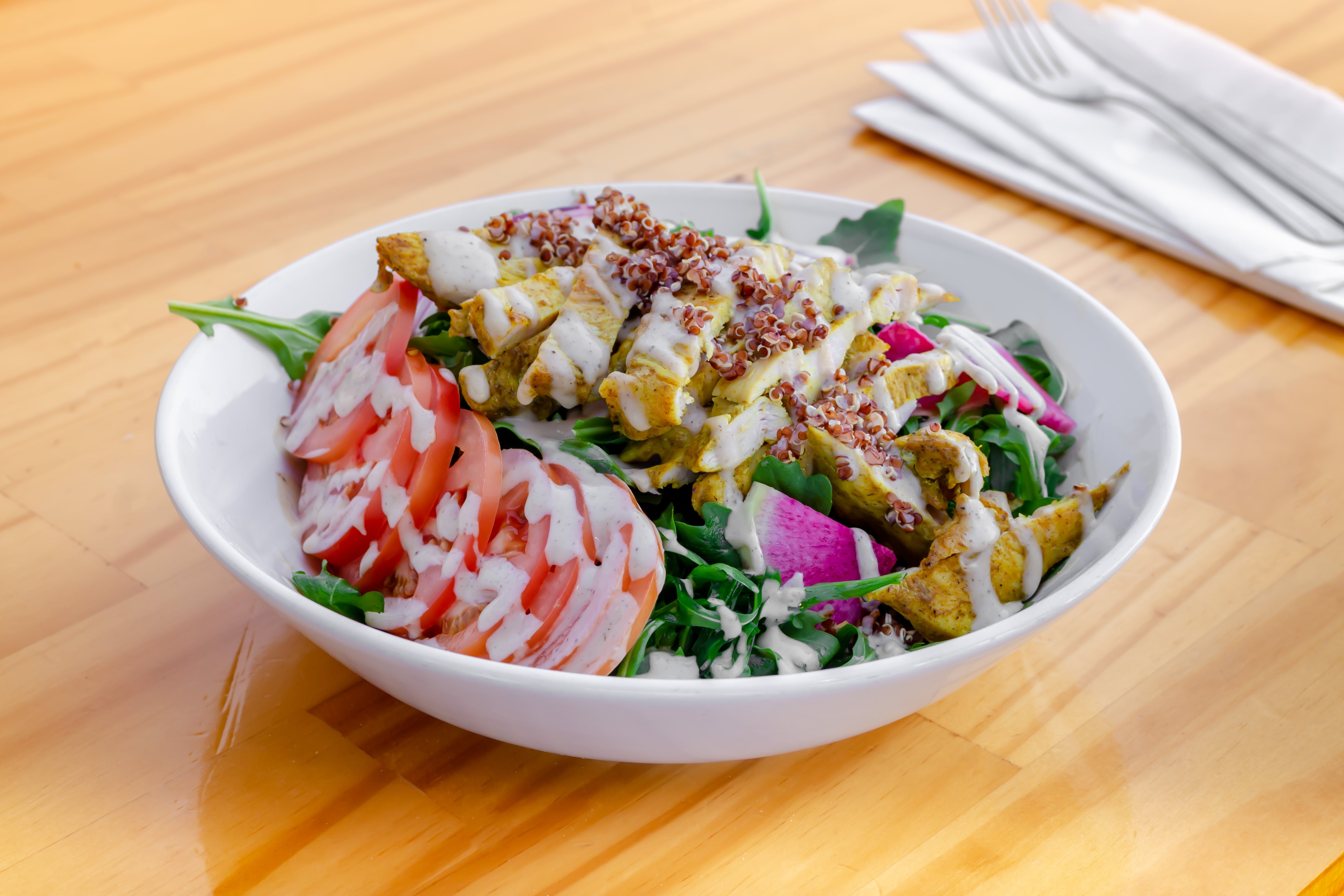 Order Shawarma Bowl - Salad food online from Urban Tomato store, Palisades Park on bringmethat.com