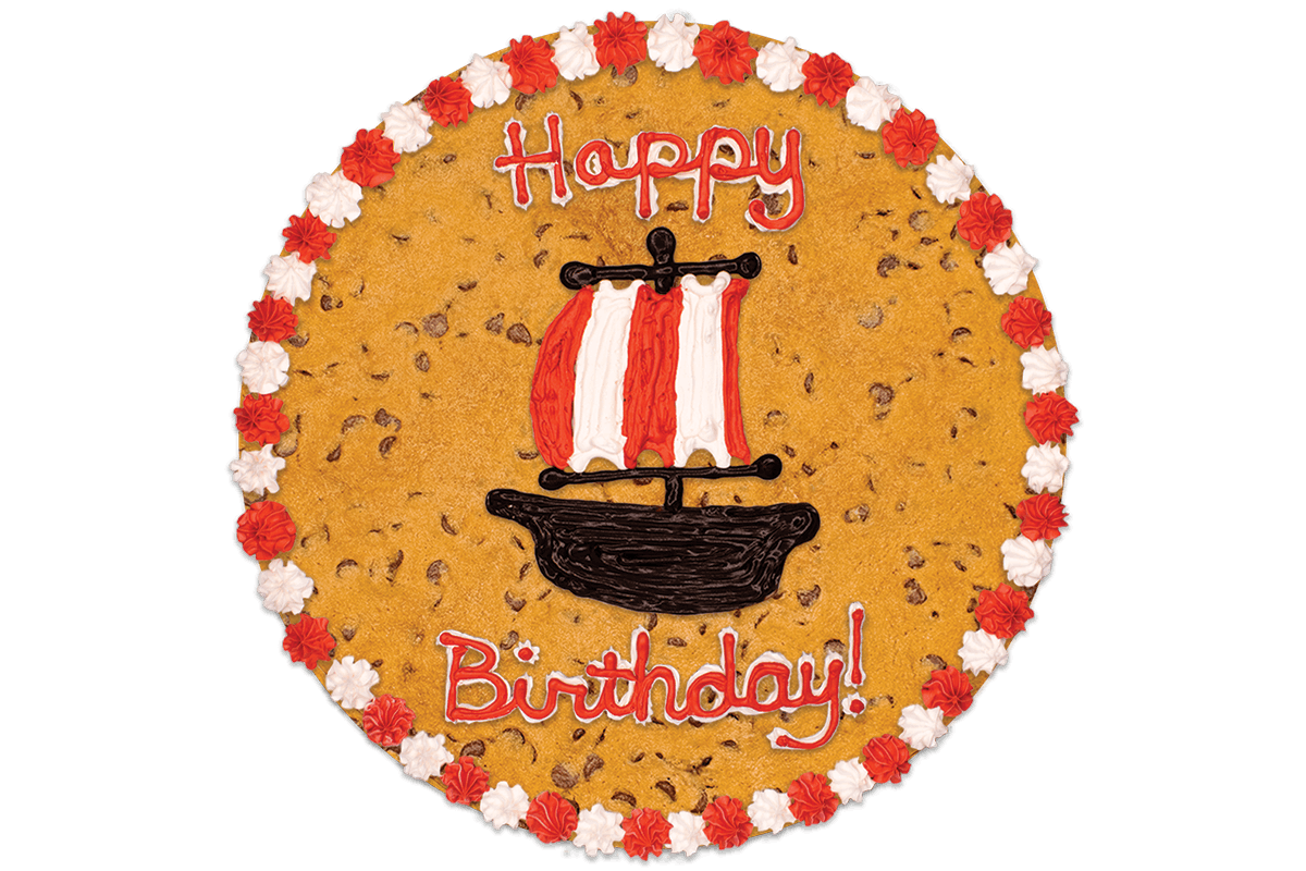 Order #417: Birthday Pirate Ship food online from Nestle Toll House store, Toledo on bringmethat.com
