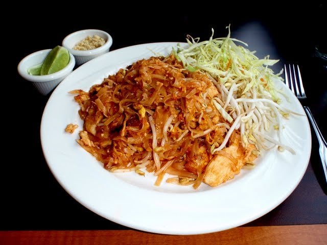 Order 37. Pad Thai Noodles food online from Thai Pk Restaurant store, Portland on bringmethat.com
