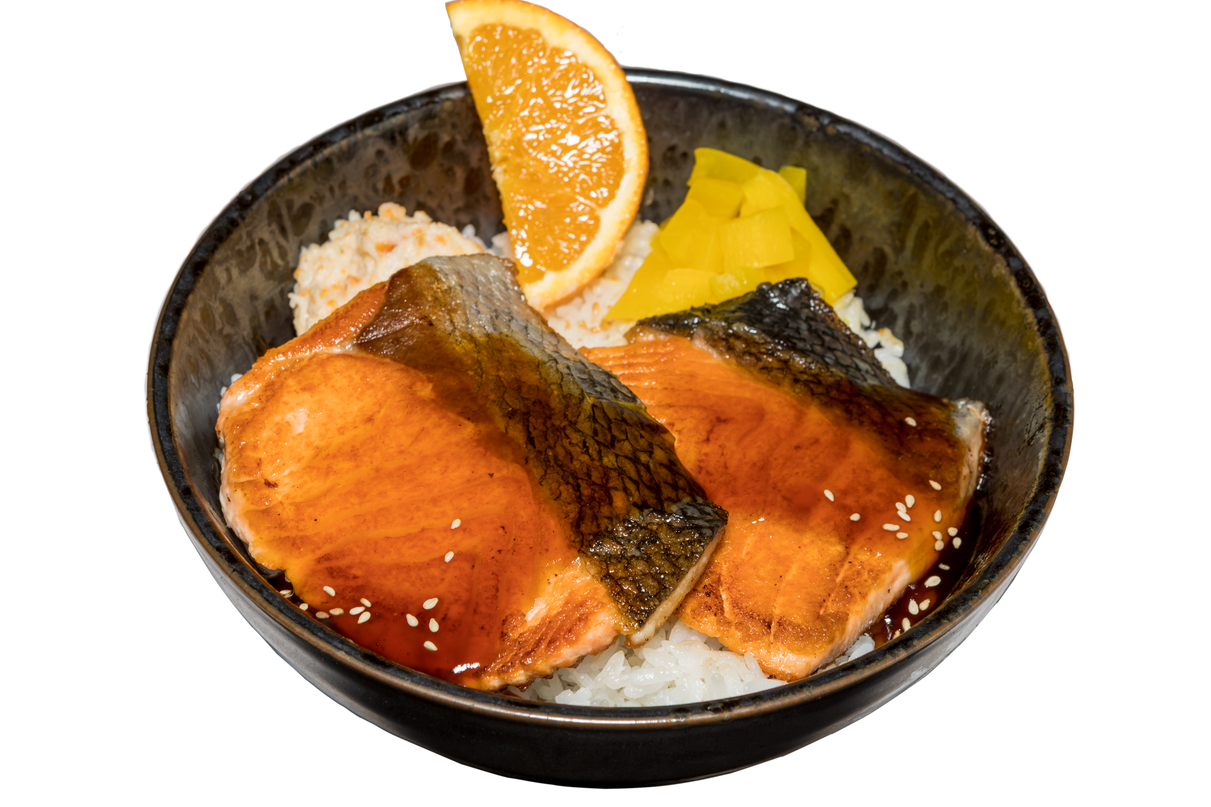 Order Salmon Teriyaki Bowl food online from Yo Sushi store, Alameda on bringmethat.com