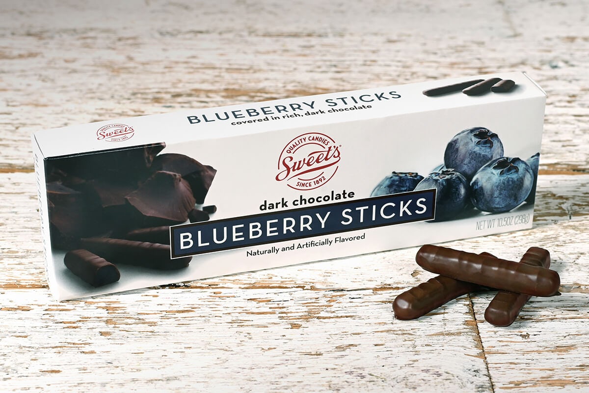 Order Dark Chocolate Blueberry Sticks food online from Cracker Barrel Old Country Store store, Adairsville on bringmethat.com