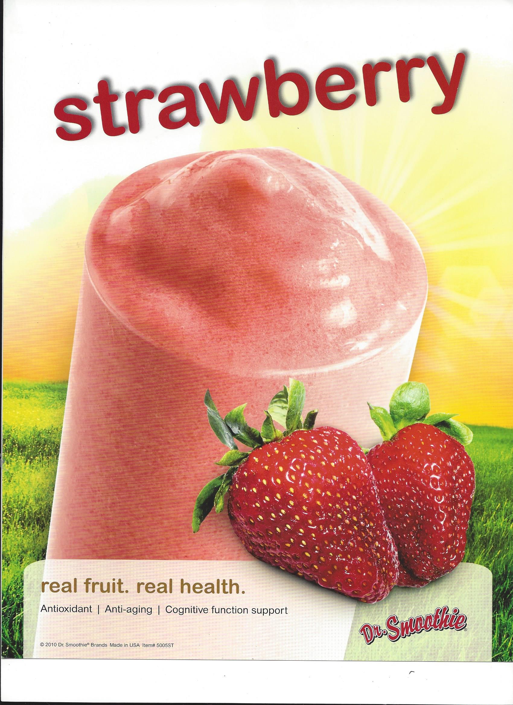 Order Strawberry Smoothie food online from Sandella's Flatbread Cafe store, Washington on bringmethat.com