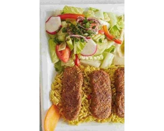 Order Sujuk Shawarma Plate food online from GOLDEN GRILL AUTHENTIC LEBANESE CUISINE store, Fresno on bringmethat.com