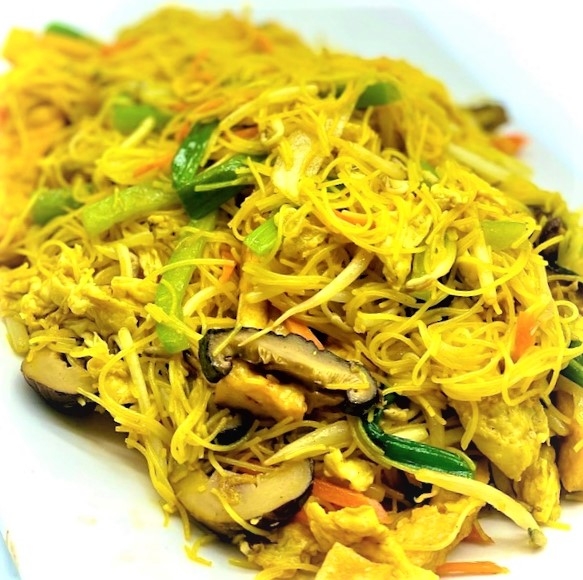 Order VEGETARIAN SINGAPORE NOODLES food online from Kim Son Cafe - Memorial store, Houston on bringmethat.com