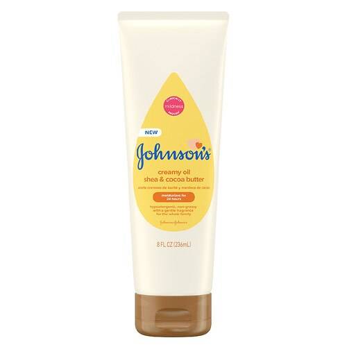 Order Johnson's Baby Creamy Oil For Baby With Shea & Cocoa Butter - 8.0 fl oz food online from Walgreens store, Palm Desert on bringmethat.com