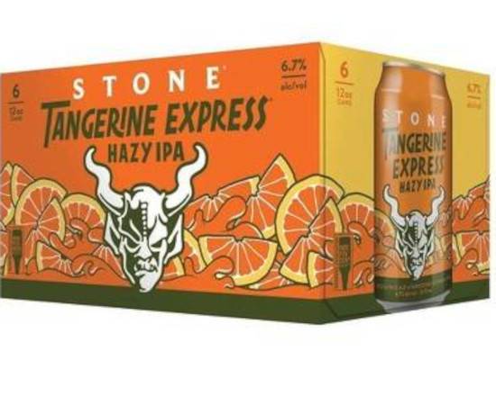 Order Stone Tangerine Express Hazy IPA 6.7% 6 pack 12 oz cans food online from Pit Stop Liquor Mart store, El Monte on bringmethat.com