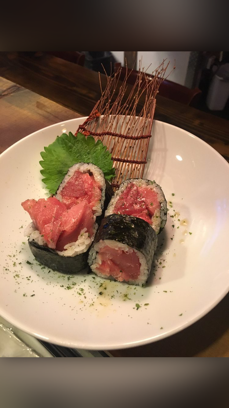 Order Blue Fin Tuna Cut Roll food online from Kaori Sushi store, Fullerton on bringmethat.com