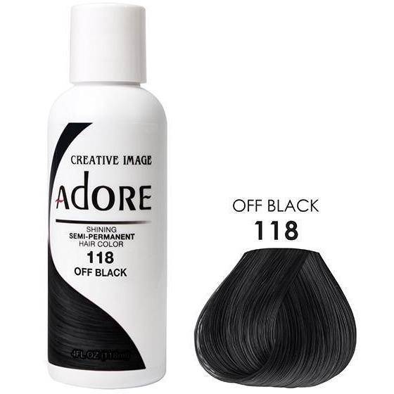 Order ADORE Semi-Permanent Color: 118 OFF BLACK food online from iDa Beauty Supply Store store, Middletown on bringmethat.com