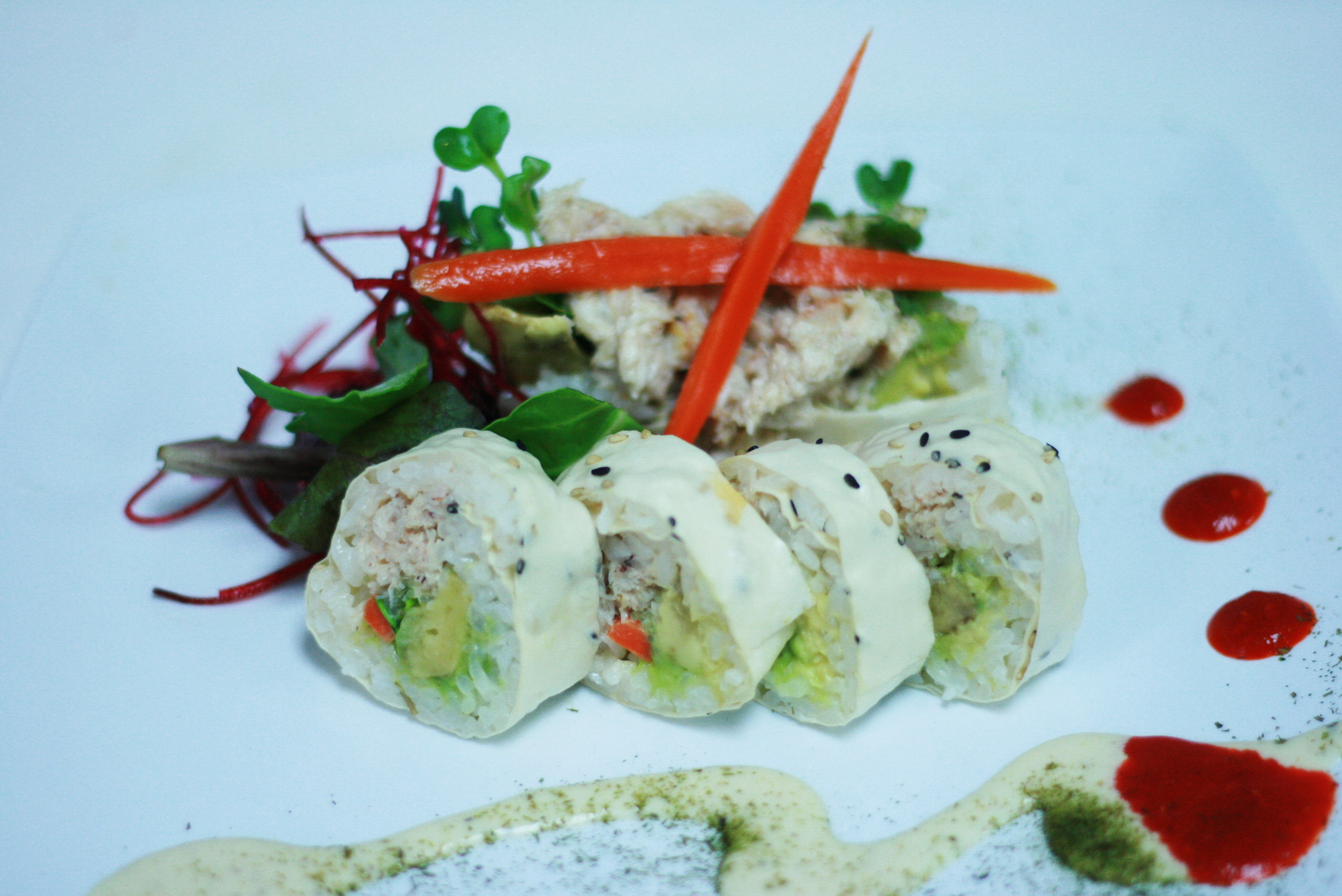 Order F5. Blue Crab Soy Roll food online from Koisan Sushi & Japanese Cuisine store, Orange on bringmethat.com