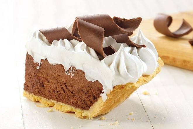 Order French Silk Pie Slice food online from Village Inn store, Dubuque on bringmethat.com