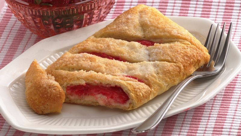 Order Strawberry Cream Cheese Danish food online from Momma's Donuts store, White Settlement on bringmethat.com