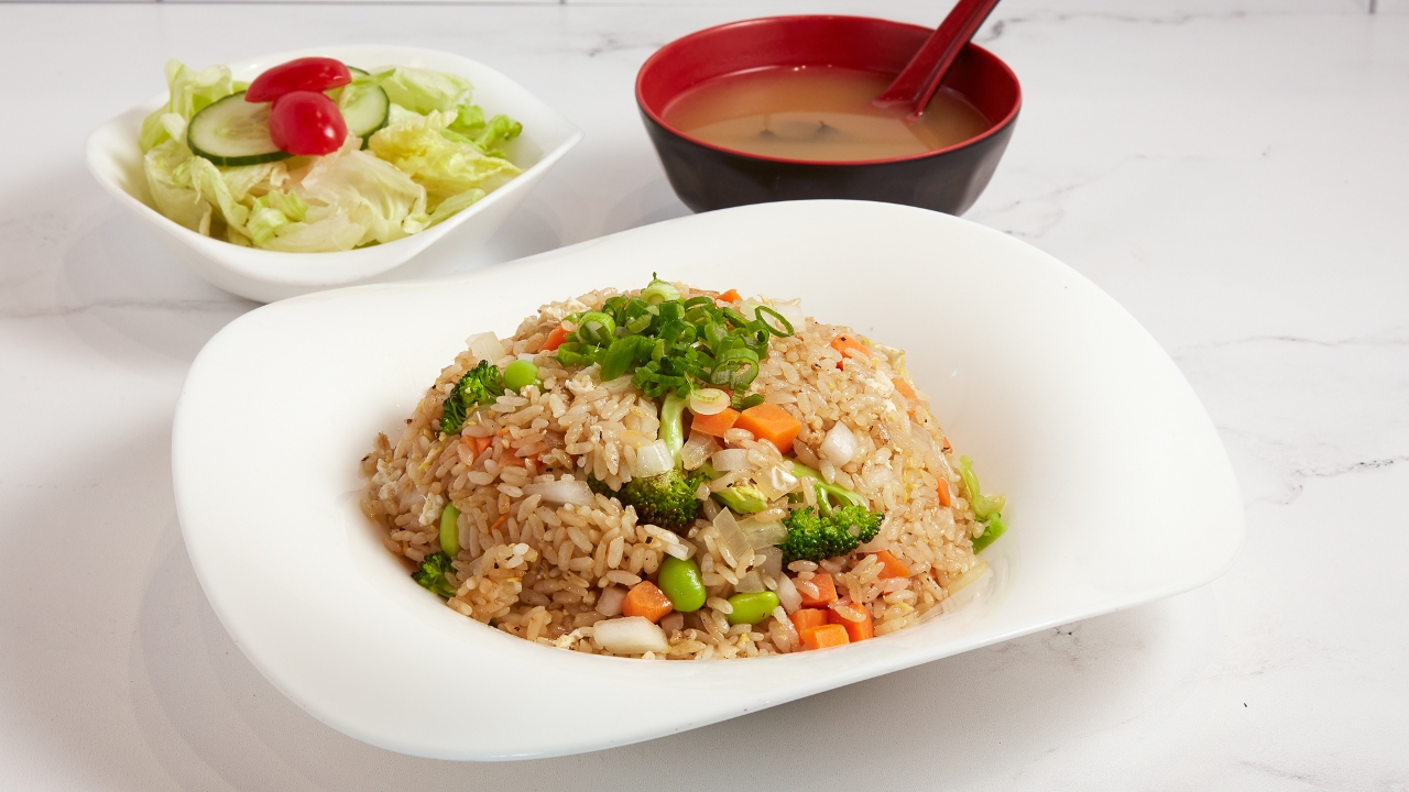 Order Vegetable Fried Rice food online from Yoki Japanese Restaurant store, Medford on bringmethat.com