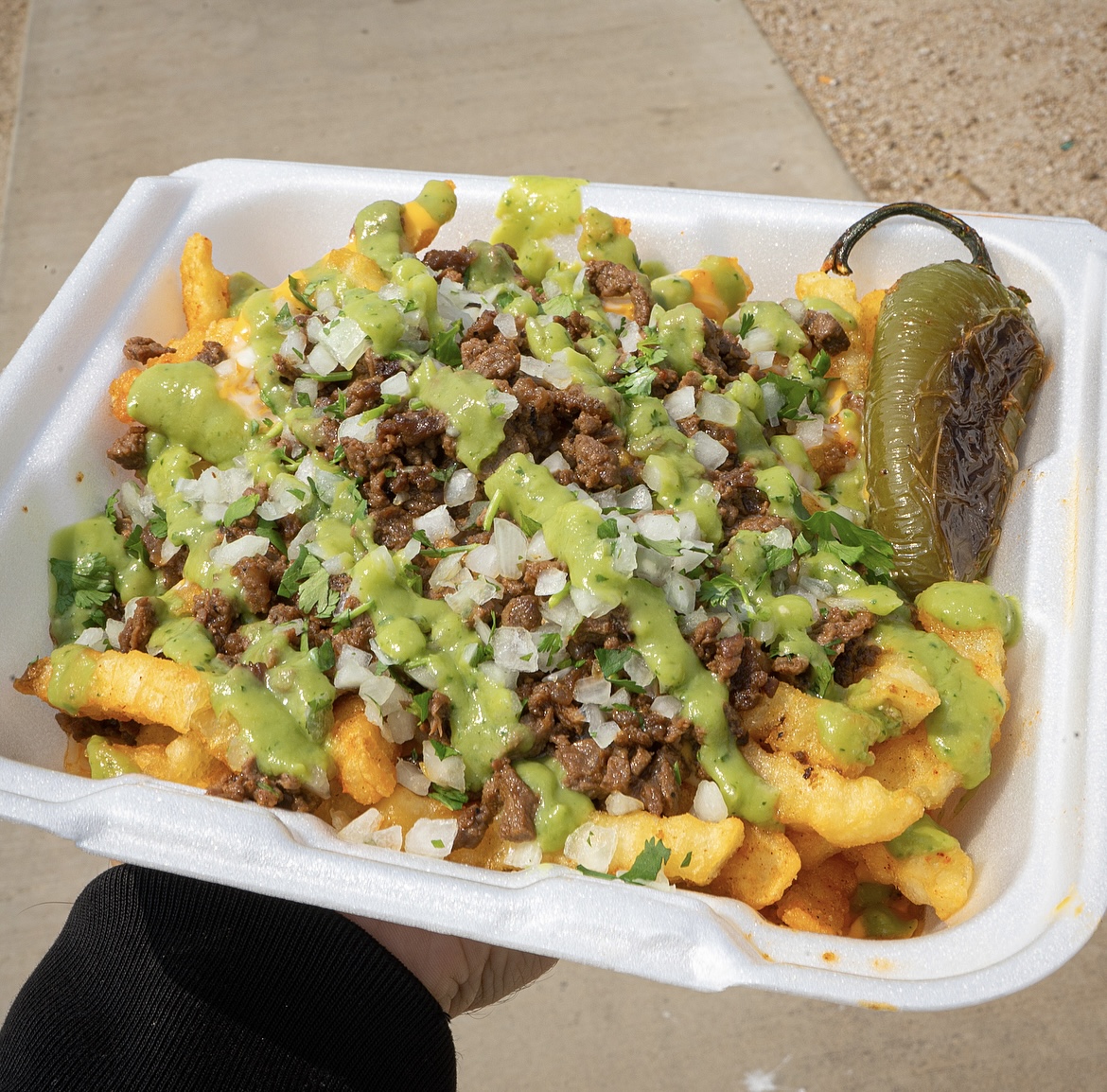 Order Carne Asada Fries food online from Tacos El Superior store, Palmdale on bringmethat.com