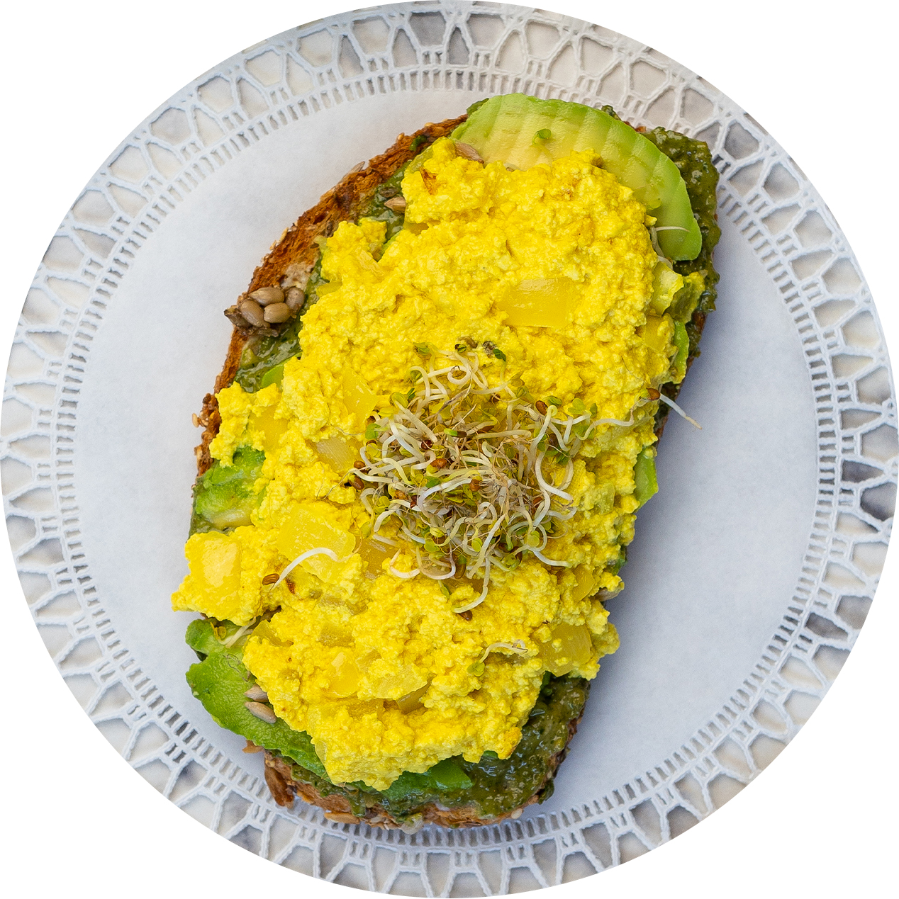 Order Egg Toast food online from Green Table Cafe store, Los Angeles on bringmethat.com