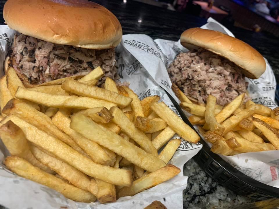 Order Pulled Pork Sandwich with Fries food online from Ranch House Burgers store, Weslaco on bringmethat.com