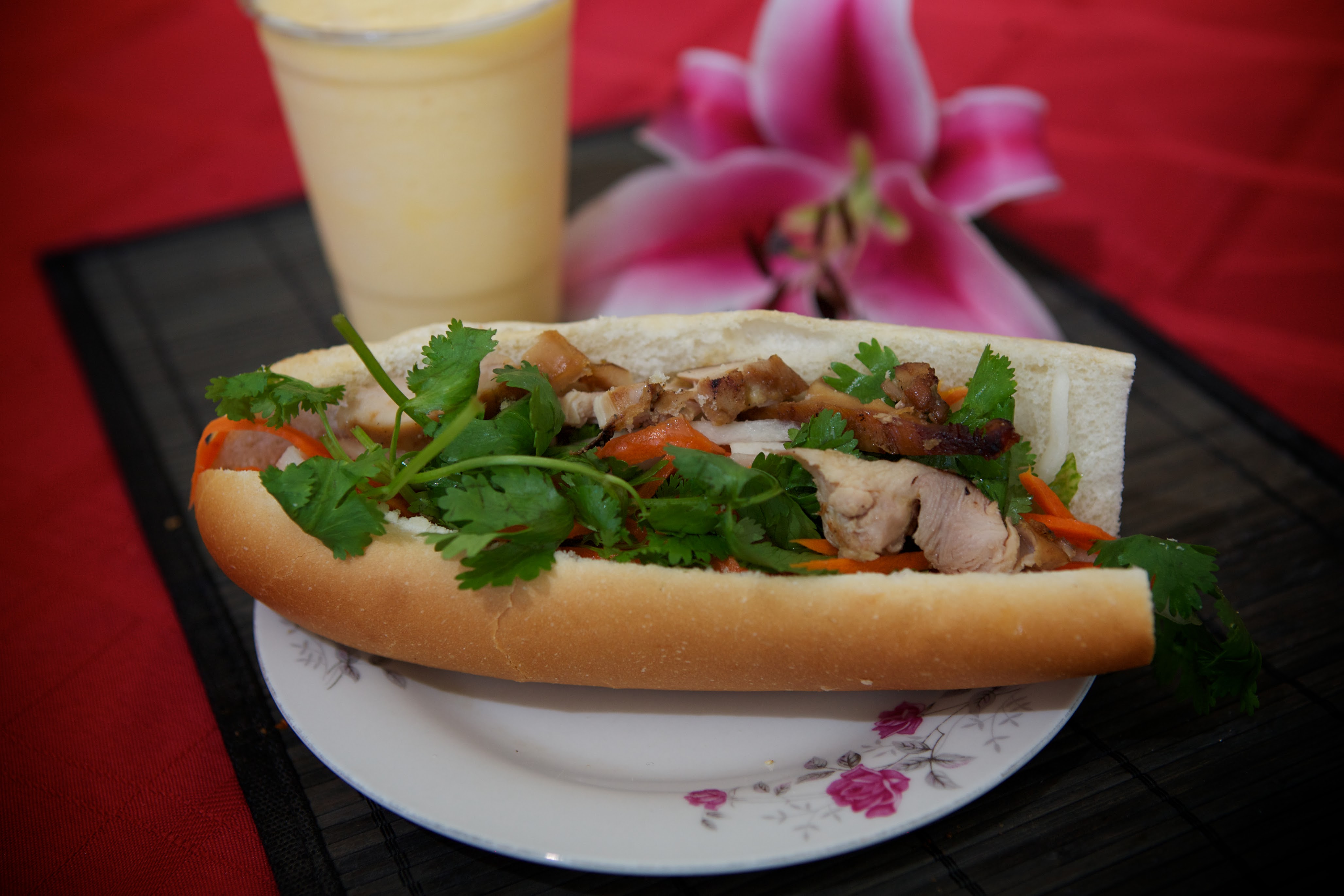 Order BBQ Chicken Vietnamese Sandwich food online from Le Paradis store, hayward on bringmethat.com