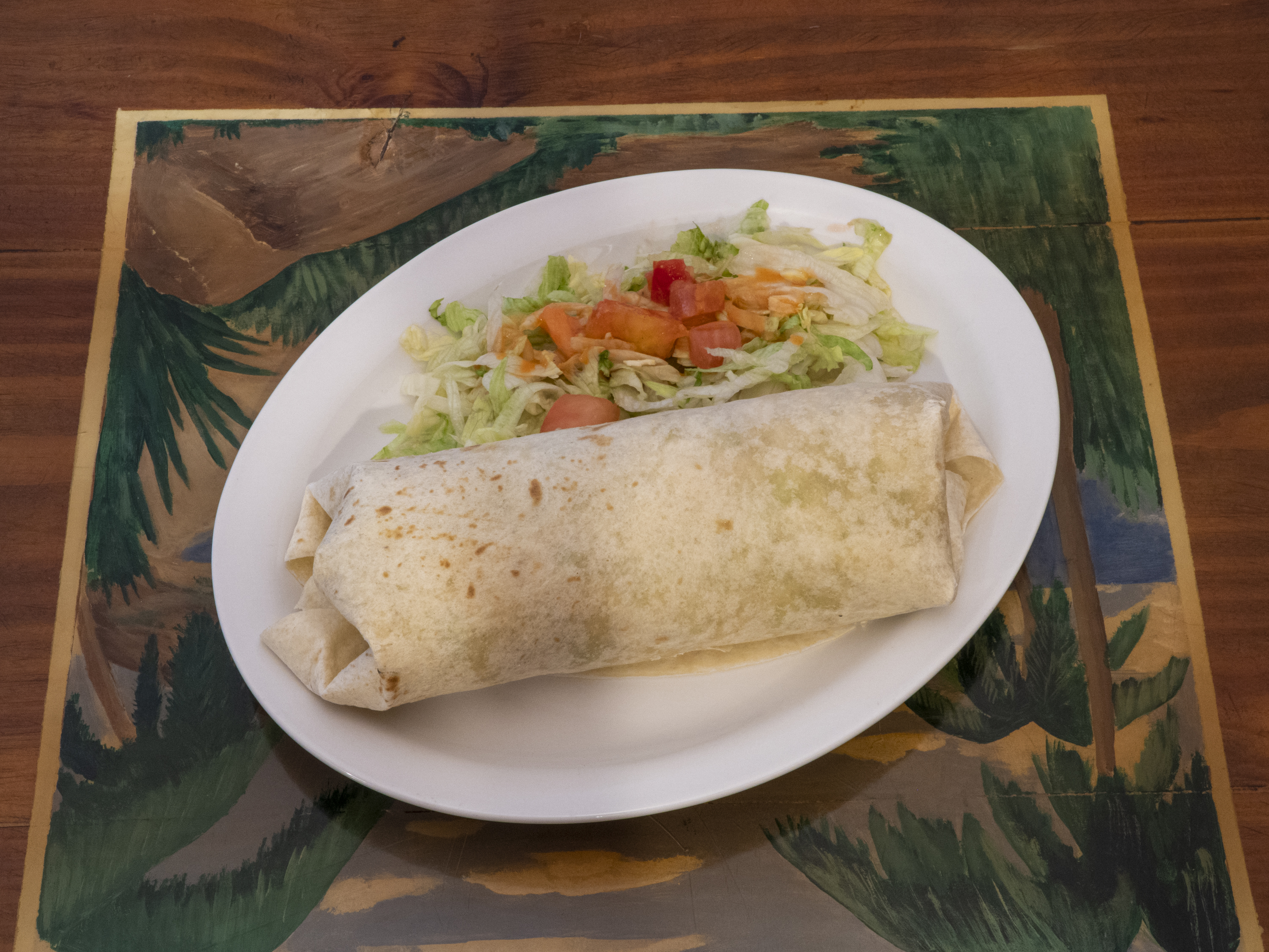 Order 1 Chicken Burrito food online from Miguel Mexican Restaurant store, Stockton on bringmethat.com