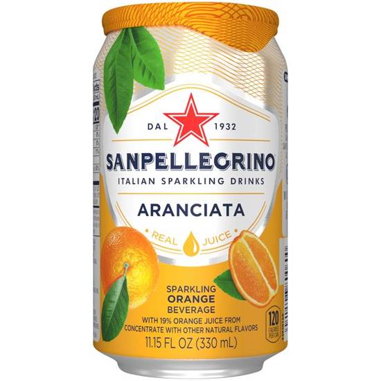 Order Sanpellegrino Orange Italian Sparkling Drinks food online from Deerings Market store, Traverse City on bringmethat.com