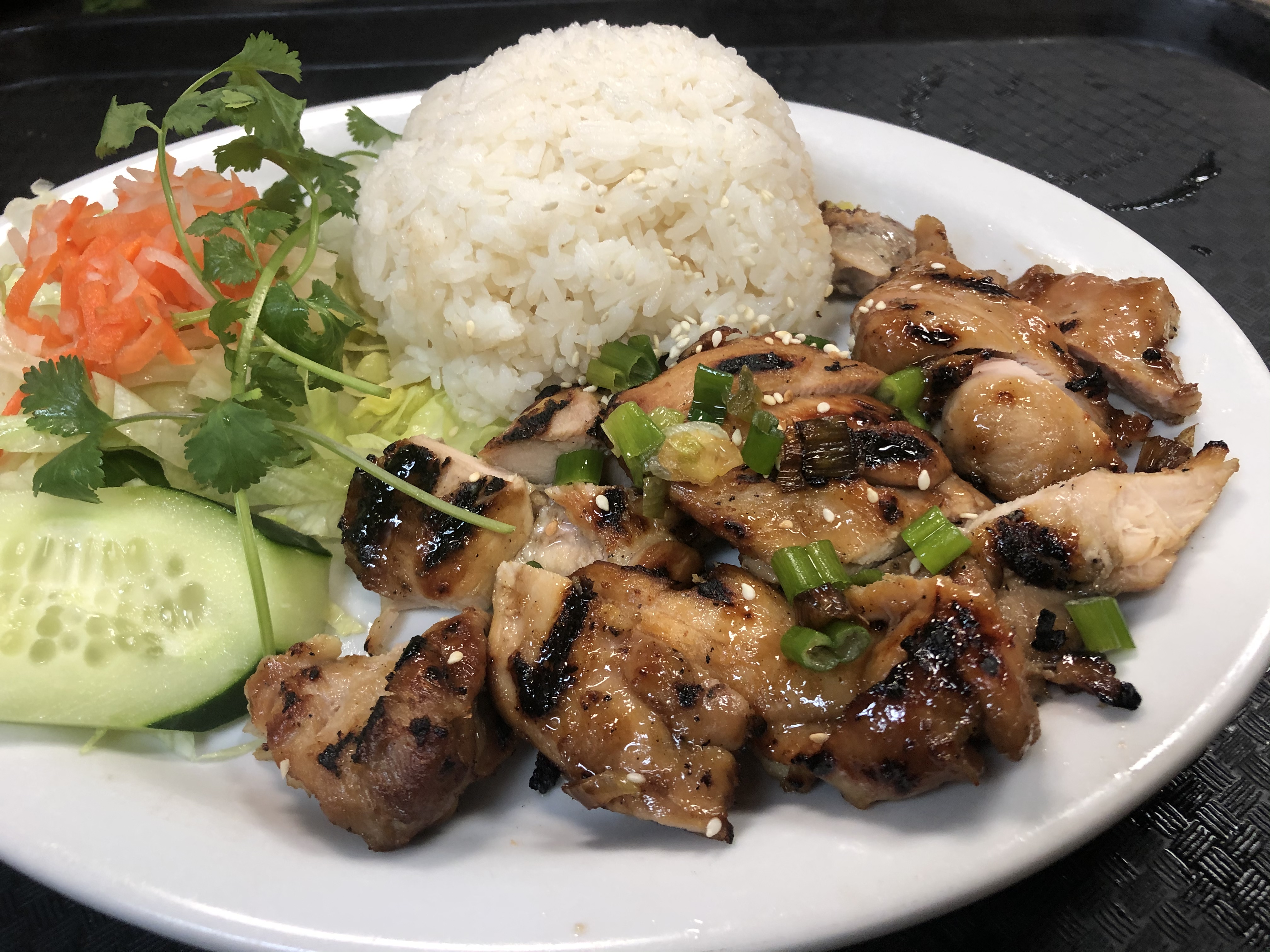 Order 53. Grilled Chicken w/Steamed Rice ( Cơm Gà nướng ) food online from Saigon House store, San Leandro on bringmethat.com