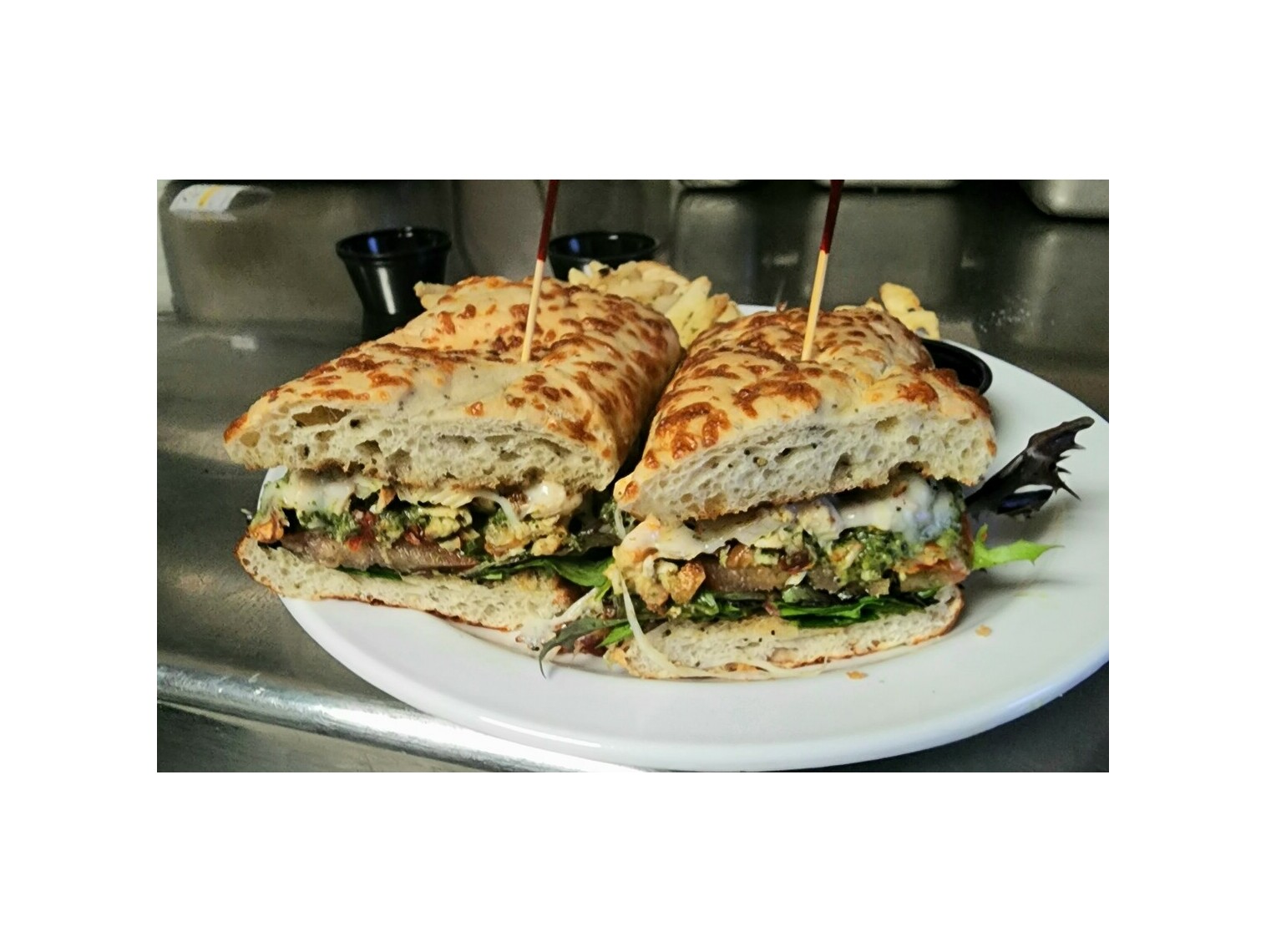 Order Grilled Pesto Chicken food online from Boulders On Southern store, Mesa on bringmethat.com