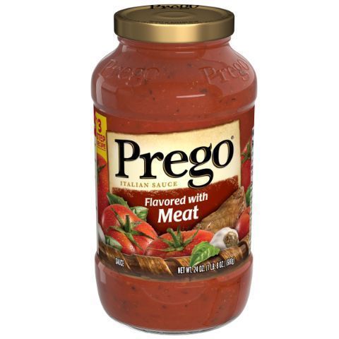 Order Prego Spaghetti Meat Sauce 24oz food online from Aplus store, Philadelphia on bringmethat.com