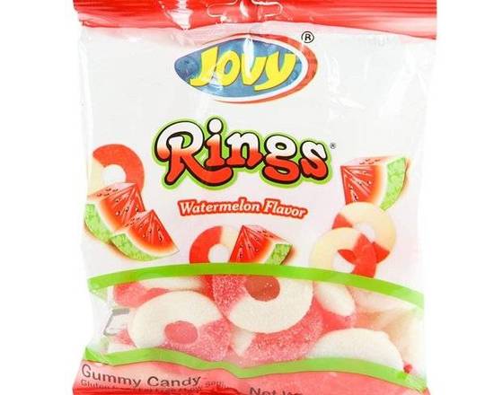 Order Jovy Rings Watermelon Flavor 6oz  food online from Central Liquor Market store, Los Angeles on bringmethat.com
