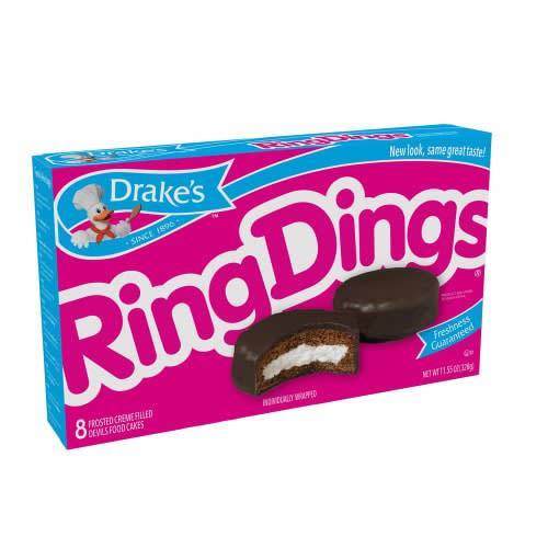 Order Drake's · Ring Dings Chocolate Cake (13.5 oz) food online from Safeway store, Rehoboth Beach on bringmethat.com