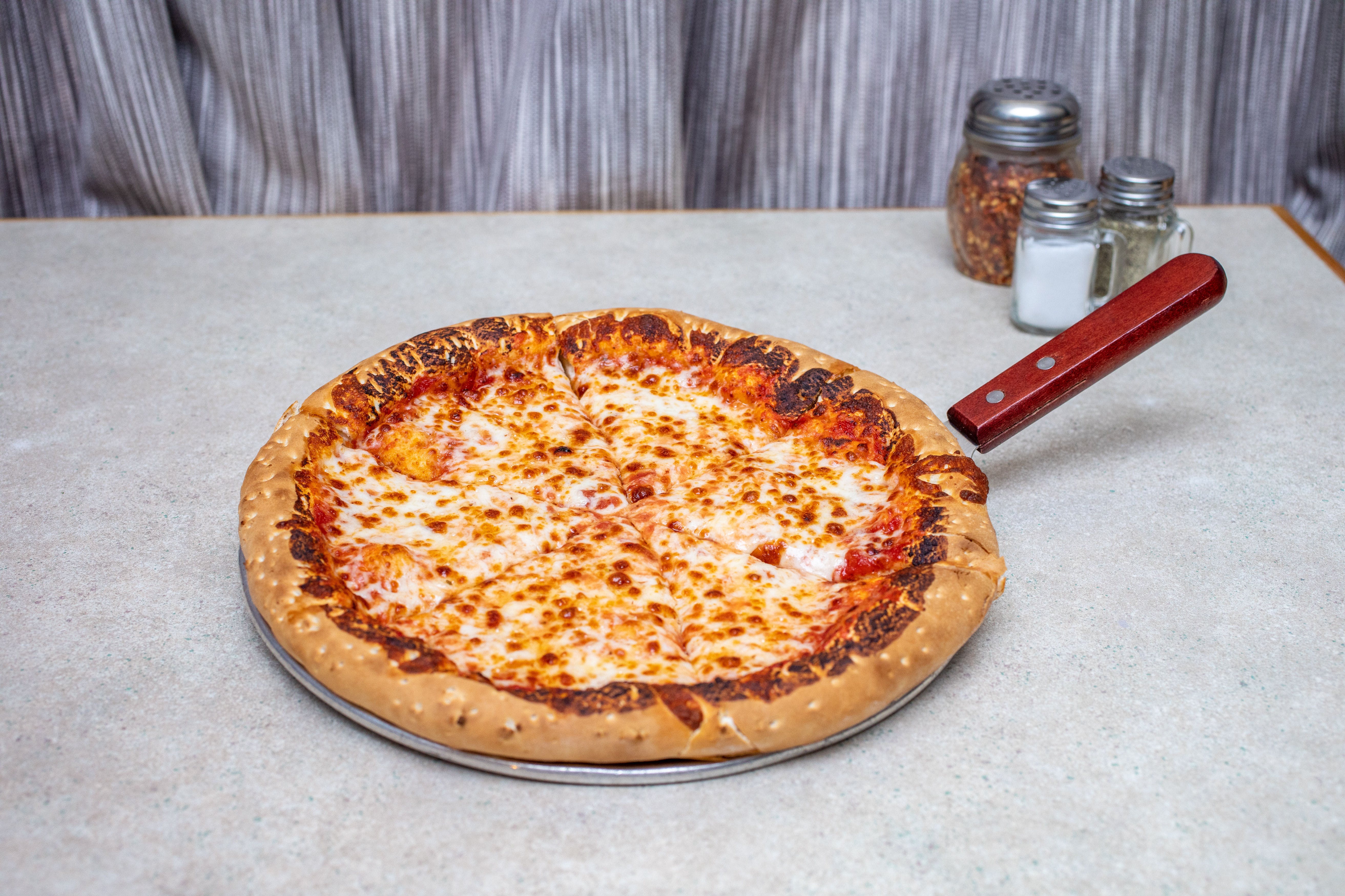 Order Cheese Pizza - Mini 7" food online from Saucy's Pizza store, Littleton on bringmethat.com