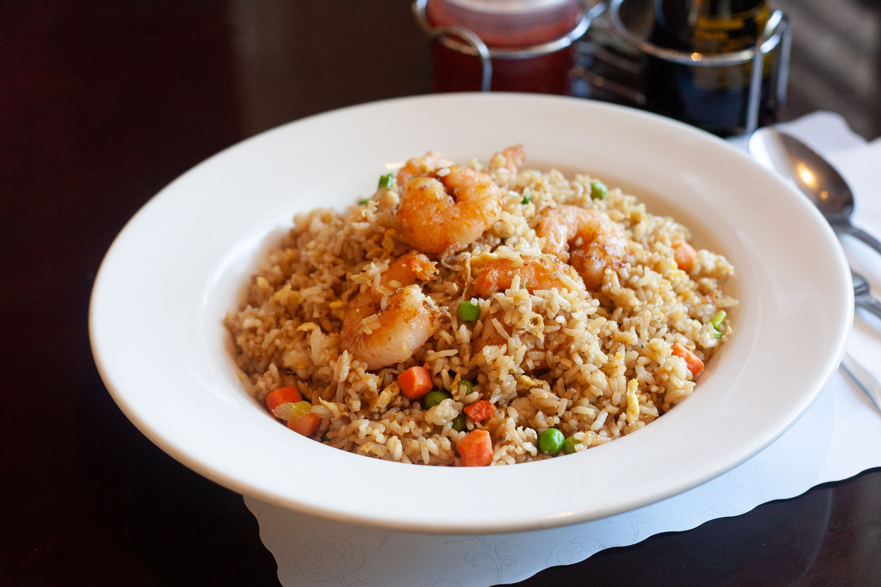 Order Shrimp Fried Rice food online from Ginger Cafe store, Gilroy on bringmethat.com