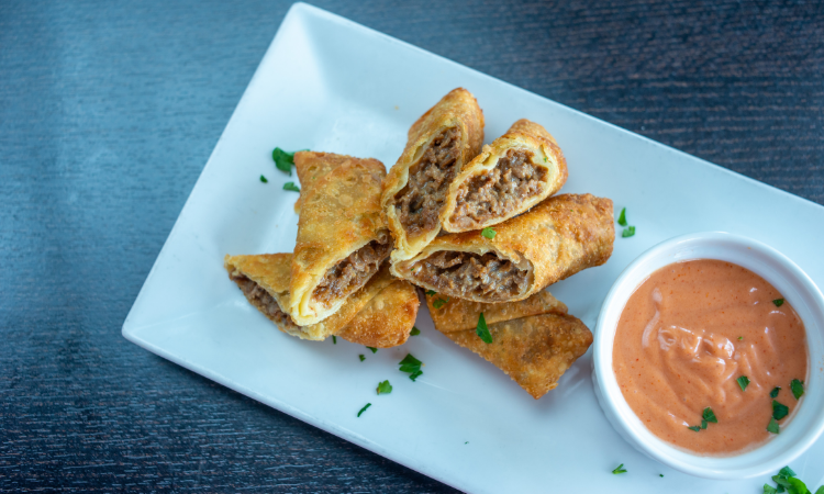 Order Cheesesteak Egg Rolls food online from Santucci Square Pizza store, Hatfield on bringmethat.com