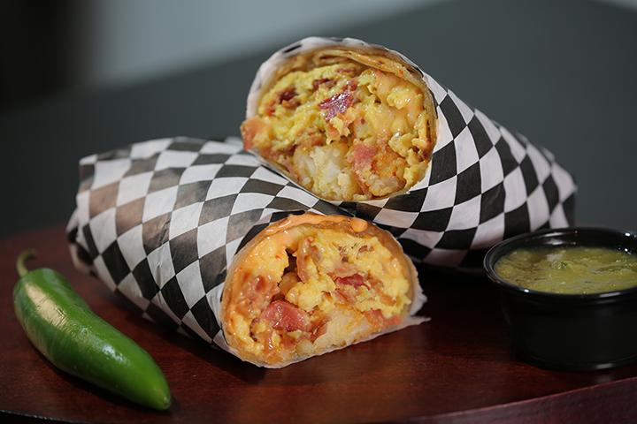 Order Breakfast Burrito food online from Tacos El Cabron store, San Diego on bringmethat.com