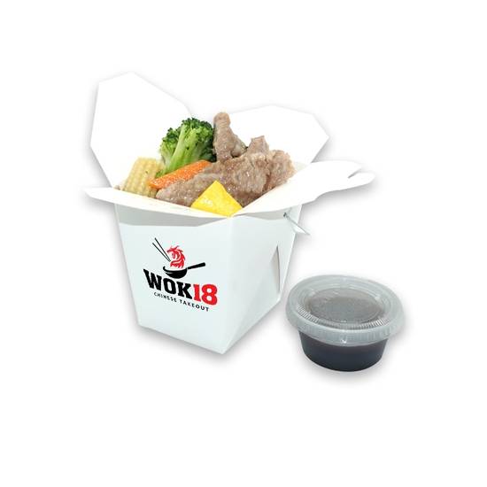 Order Steamed Beef mixed vegetables food online from Wok 18 store, Teaneck on bringmethat.com