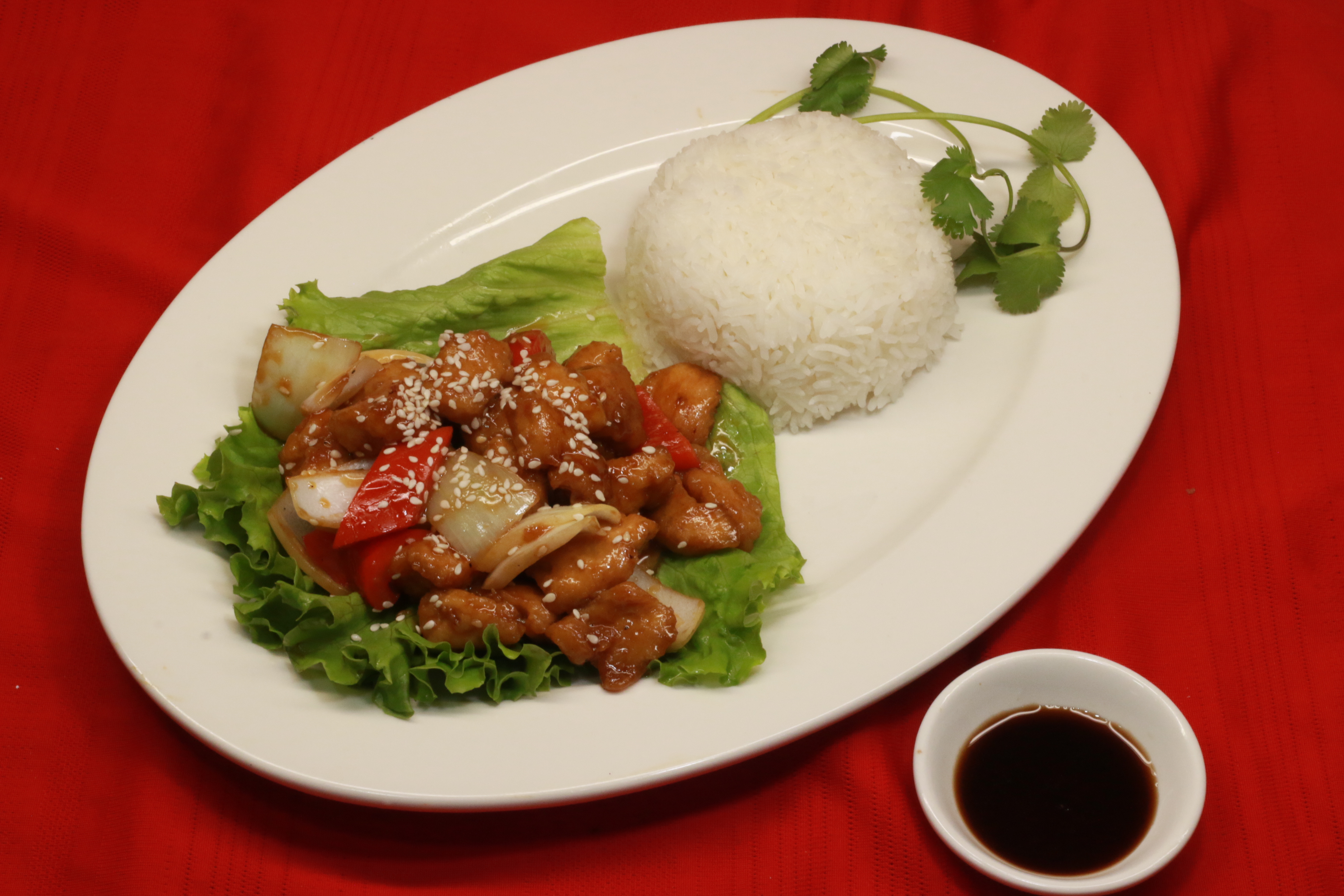Order SF1. Sesame Chicken food online from Pho Khang store, Englewood on bringmethat.com