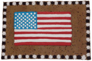 Order US Flag Cookie Cake food online from American Deli on Broad St. store, Athens on bringmethat.com