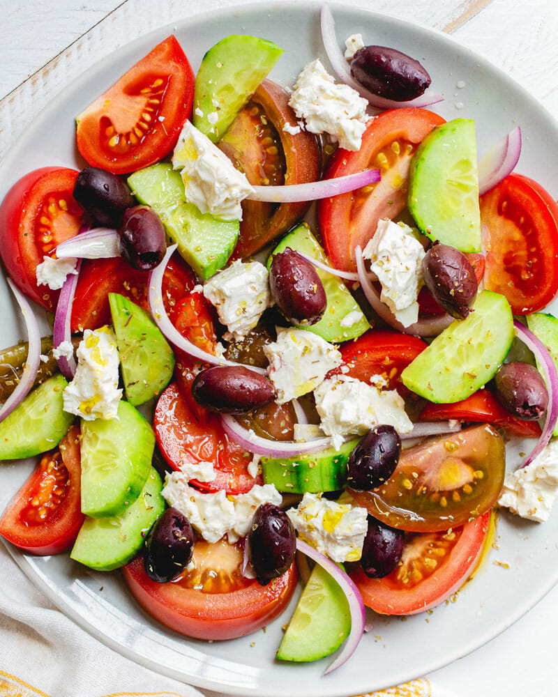 Order Greek Salad food online from The Parthenon And Good-To-Go Xpresso store, Crawfordsville on bringmethat.com